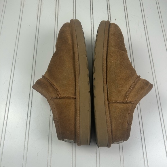 UGG Tan Cognac Suede Slip-On Shoes Loafers Women’s Size 7 - Picture 6 of 10